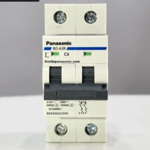 Cầu dao tự động MCB 2P-2E C Curve 10kA BBD2 Panasonic